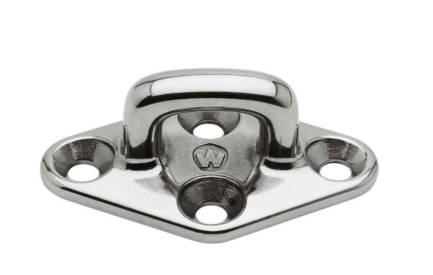 Diamant dekoog RVS vierkant 79 mm / M6