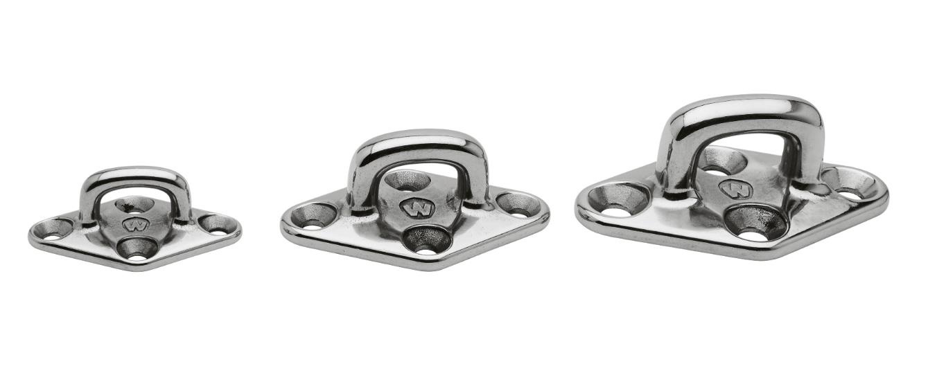 Diamant dekoog RVS vierkant 79 mm / M6