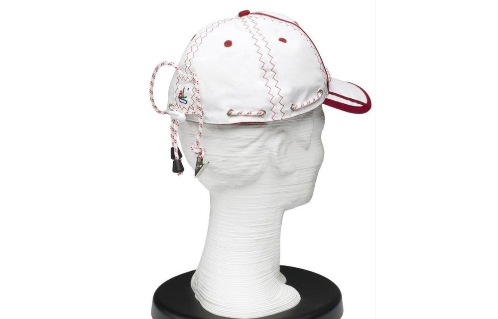 Zeildoek zeilcap met klem Sea Baseballcap rood
