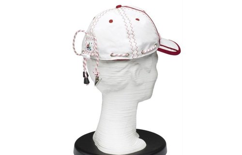Zeildoek zeilcap met klem Sea Baseballcap rood