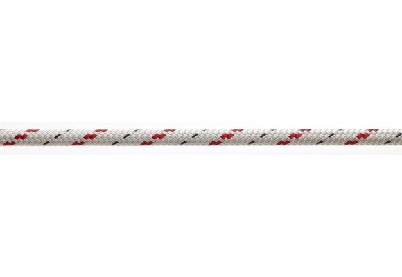Doublebraid 6 mm wit/rood