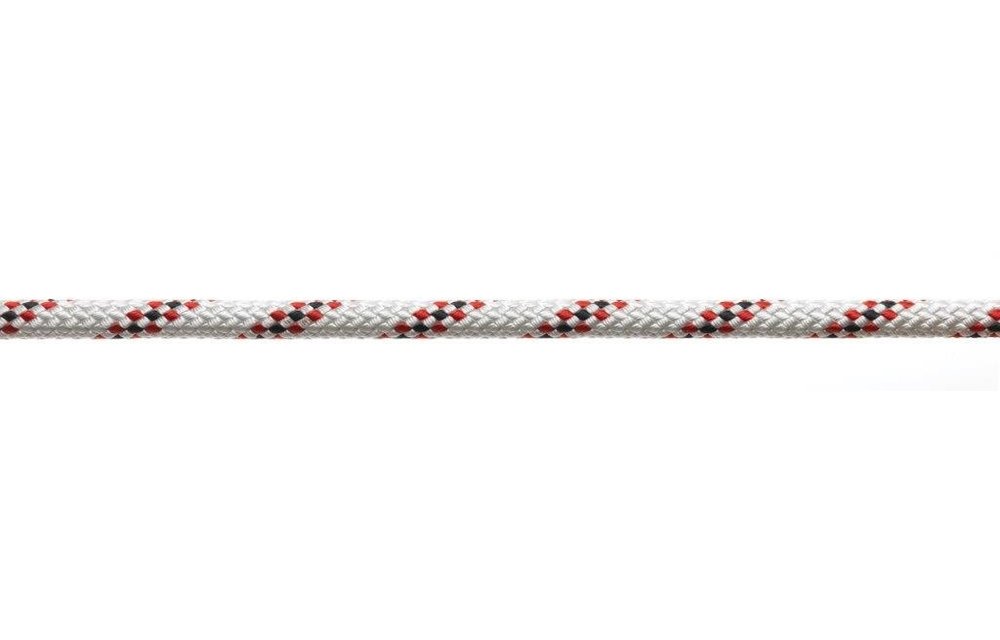 Marlowbraid 8 mm wit/rood