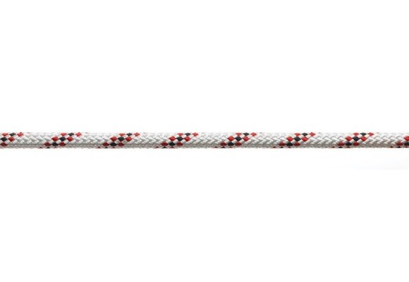 Marlowbraid 12 mm wit/rood
