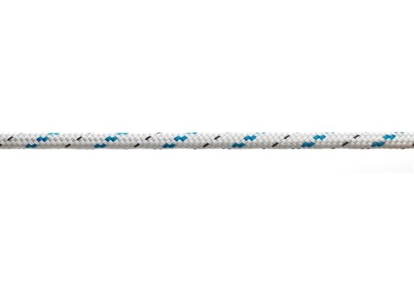 Doublebraid 16 mm wit/blauw