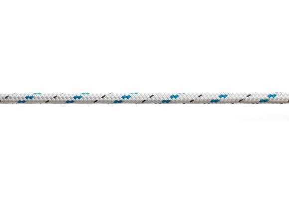 Doublebraid 12 mm wit/blauw