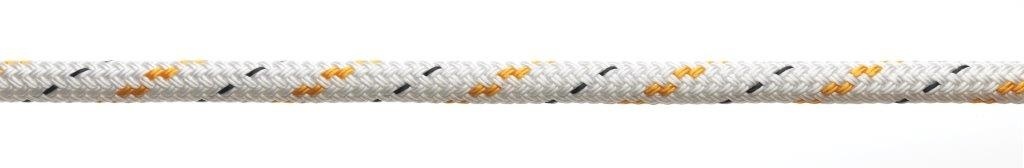 Doublebraid 12 mm wit/geel