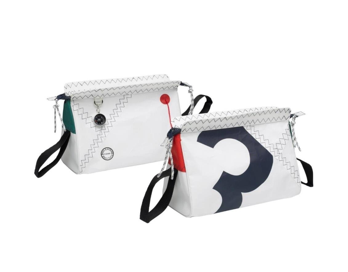 Zeildoek toilettas Sea Shell navy