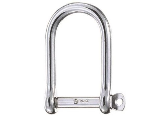 D-sluiting breed zelfborgend RVS 10 mm