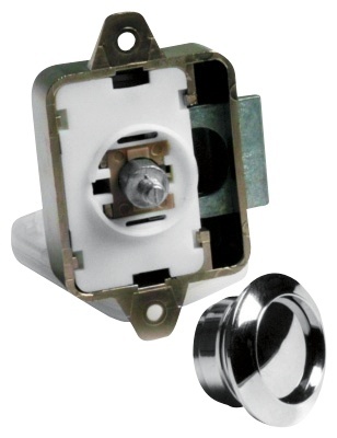 Drukknopslot voor deurdikte 16 mm