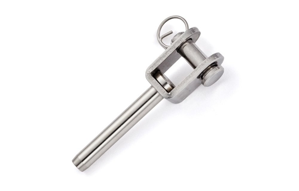 Gaffelterminal RVS tbv, zeeling 5 mm