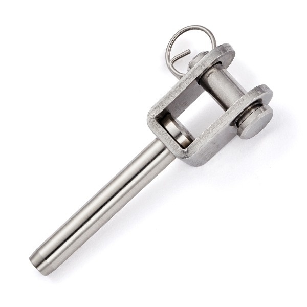 Gaffelterminal RVS tbv, zeeling 4 mm