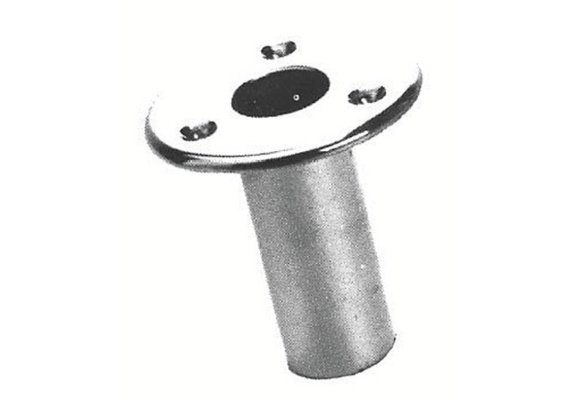 Vlaggenstokhouder D25 mm inbouw koper chroom