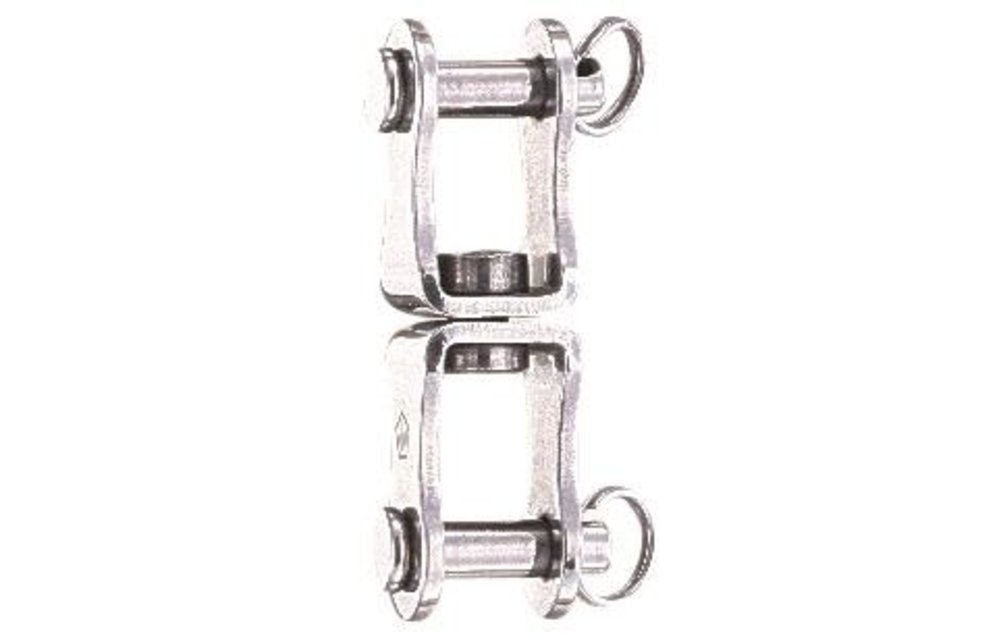 Wartel met dubbele plaatsluiting HR RVS 45 mm