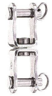 Wartel met dubbele plaatsluiting HR RVS 45 mm