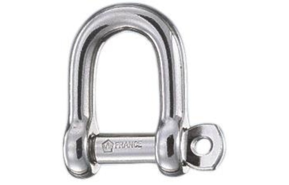 D-sluiting zelfborgend RVS 4 mm