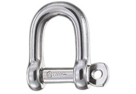 D-sluiting zelfborgend RVS 4 mm