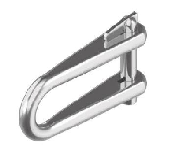 Sleutelsluiting RVS 6 mm