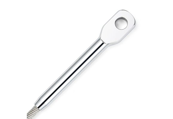 Oogterminal RVS gesmeed 4 mm, oog 8,1 mm