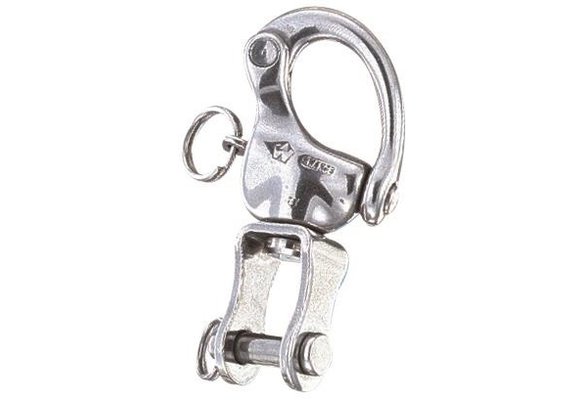 Snapsluiting HR RVS met wartelende sluiting en borstbout 120 mm