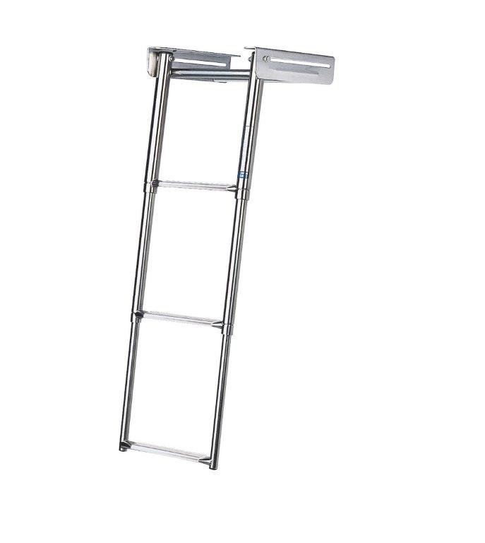 Zwemplatformtrap RVS opvouwbaar 3 treden