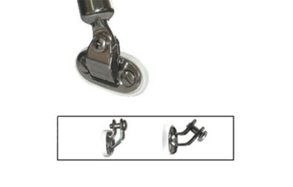 Universele dek fitting gebogen met bout