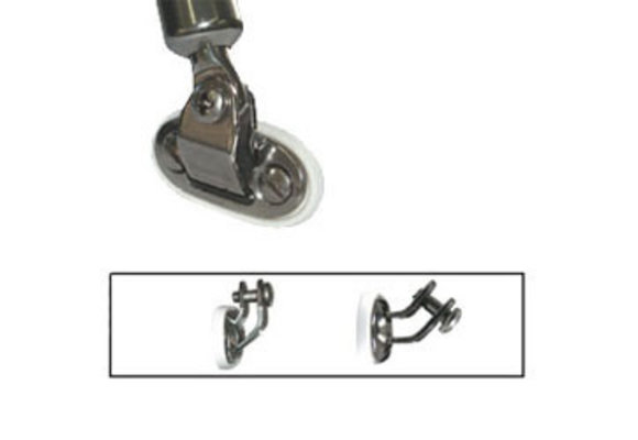 Universele dek fitting gebogen met bout