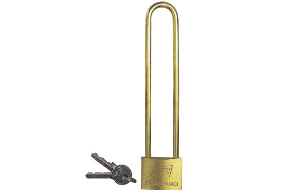 Hangslot messing 40 mm 150 mm beugel