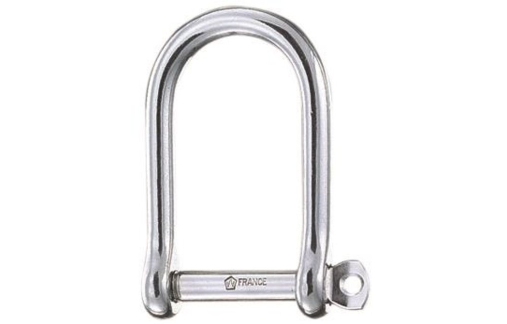 D-sluiting breed zelfborgend RVS 6 mm