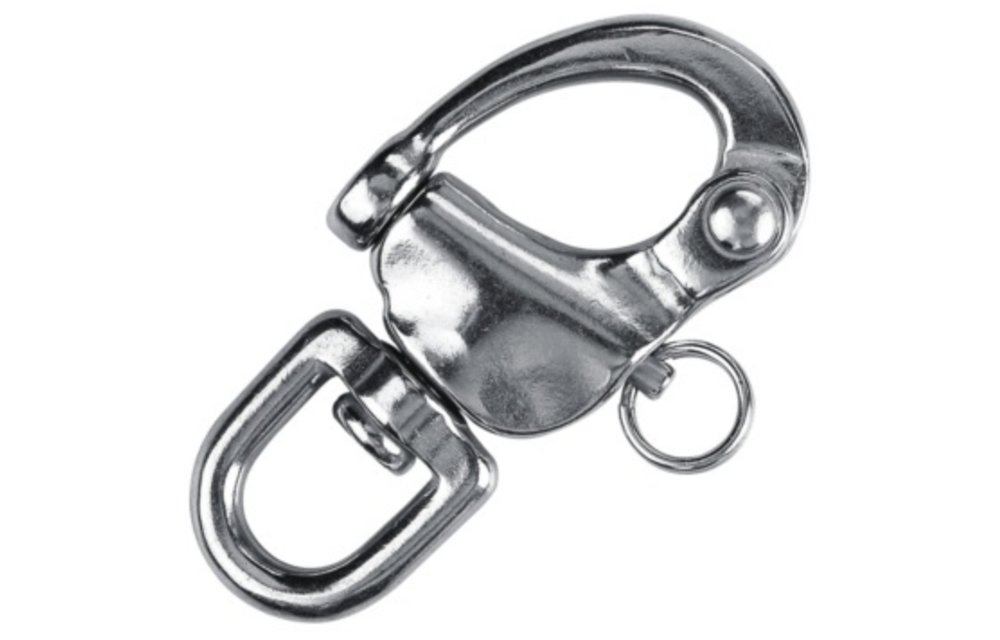 Snapsluiting RVS met wartel 87 mm