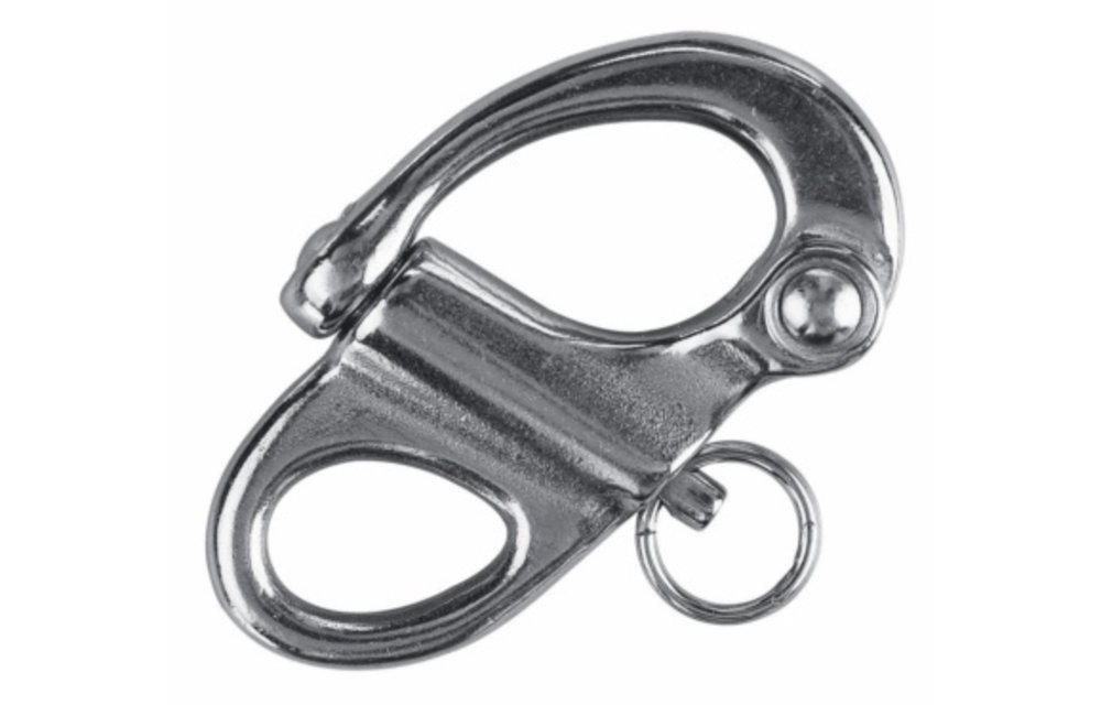 Snapsluiting RVS met oog 55 mm