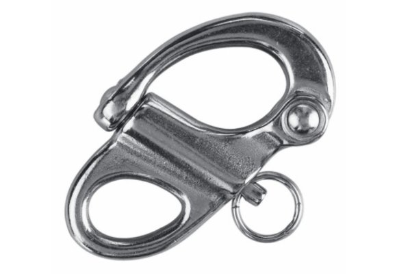 Snapsluiting RVS met oog 55 mm