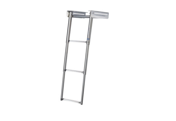 Zwemplatformtrap RVS opvouwbaar 4 treden