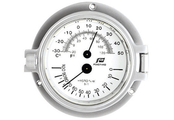 Thermo-Hygrometer 3 inch matverchroomd