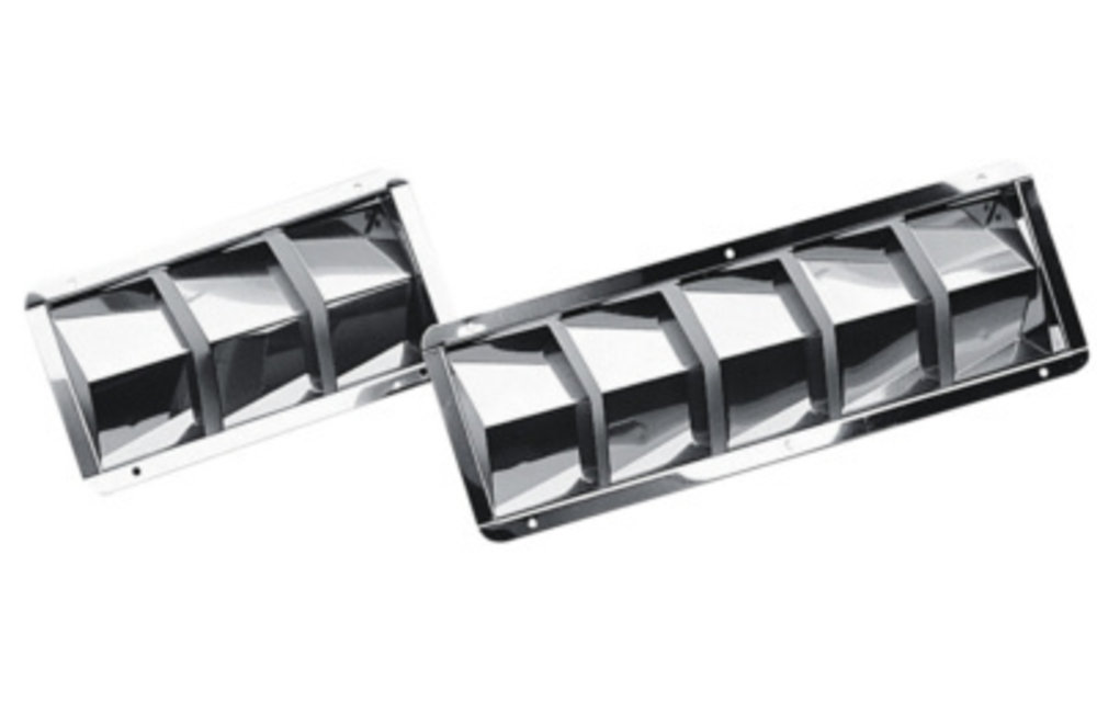 Ventilatierooster RVS met 5 sleuven