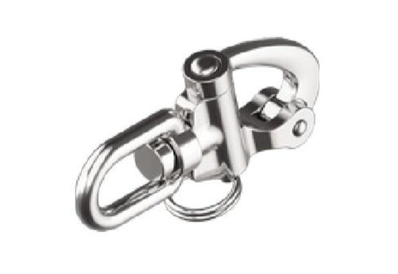 Snapsluiting met wartelend oog RVS 87 mm