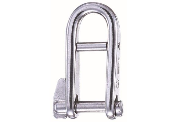 Sleutelsluiting met brug RVS 8 mm