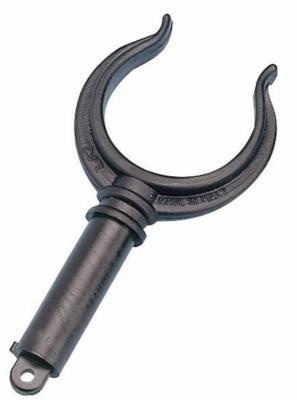 Roeidol zwart kunststof 56 mm