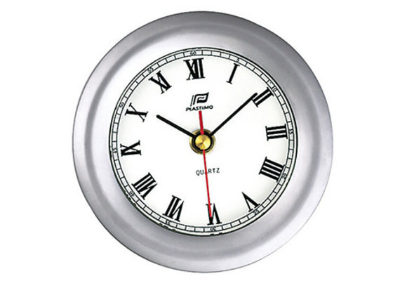 Klok 4 inch matverchroomd