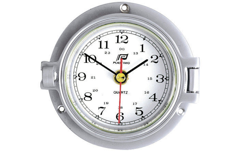 Klok 3 inch matverchroomd