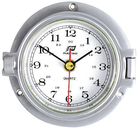 Klok 3 inch matverchroomd