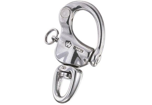 Snapsluiting HR RVS met wartelend oog 120 mm