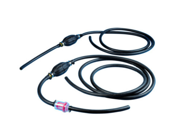 Pompbal met rubberslang 2 mtr