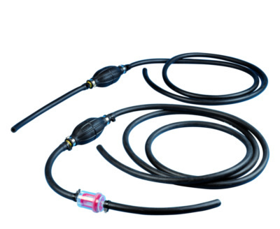 Pompbal met rubberslang 2 mtr