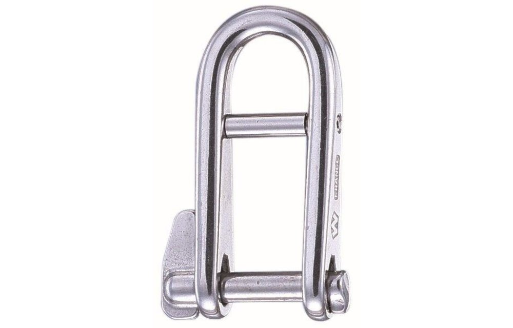 Sleutelsluiting met brug RVS 5 mm