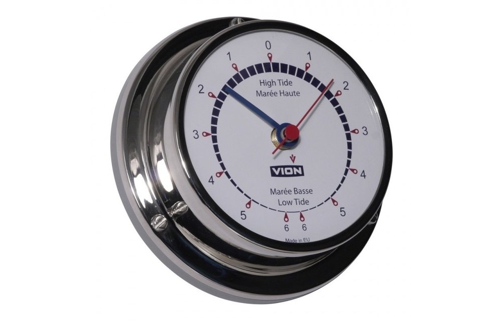 Getijdenklok Vion RVS inclusief wandophanging Ø97 mm