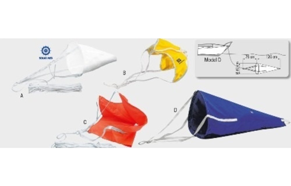 Drijfanker met 30m lijn en SOLAS keurmer