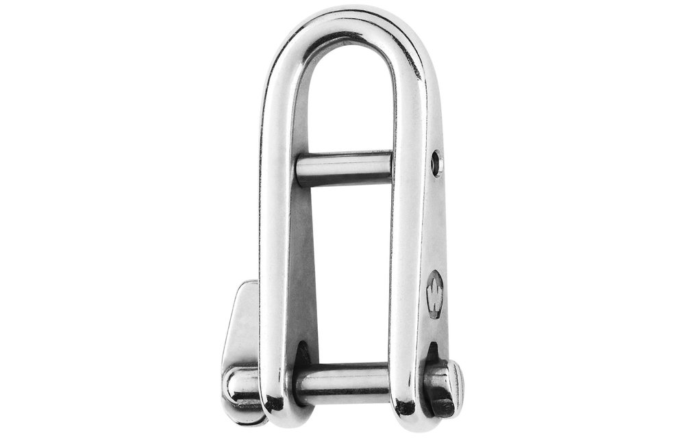 Sleutelsluiting met brug HR RVS 8 mm