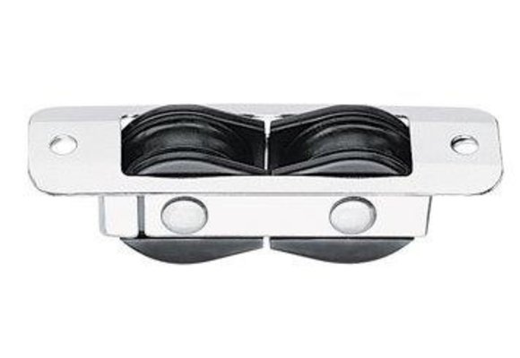 Bullet 29mm blok in-dek-in-lijn rvs plaat