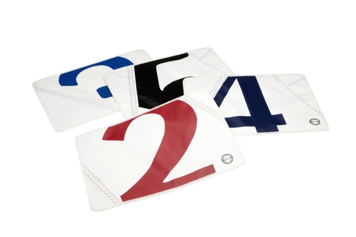 Zeildoek placemats Placemats 28 x 33 cm in 4 kleuren (4)