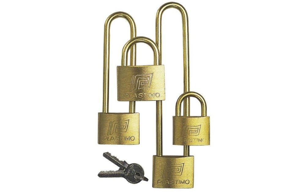 Hangslot messing 40 mm 100 mm beugel